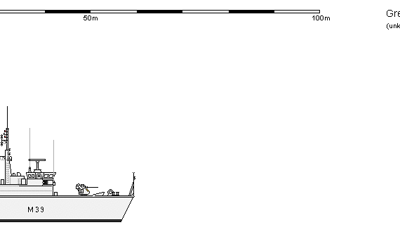 Корабль GB MCM Hunt - чертежи, габариты, рисунки