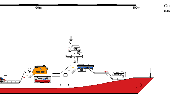 Корабль GB OPV C3 Grandson of a River AGS AU - чертежи, габариты, рисунки