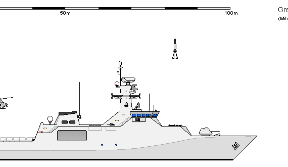 Корабль GB OPV C3 Grandson of a River ASuW AU - чертежи, габариты, рисунки