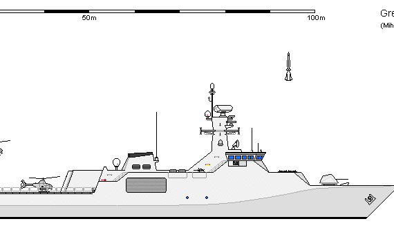 Корабль GB OPV C3 Grandson of a River LCS AU - чертежи, габариты, рисунки
