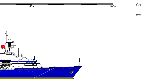 Корабль GB OPV VT EEZ Management Vessel - чертежи, габариты, рисунки