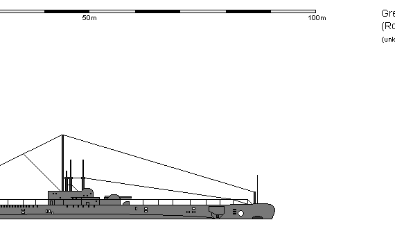 Ship GB SML Grampus Rorqual - drawings, dimensions, figures