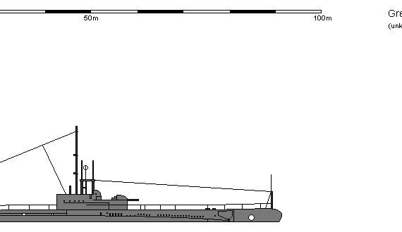 Корабль GB SSK R - чертежи, габариты, рисунки