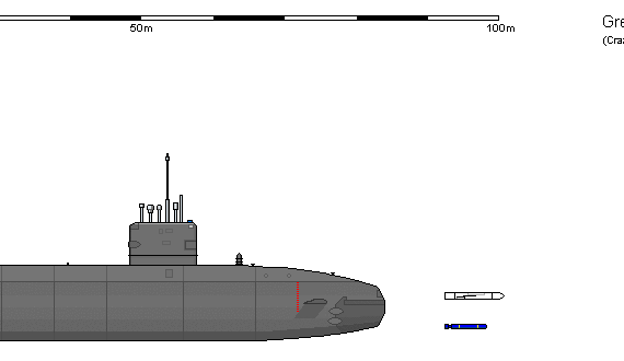 Ship GB SSN TRAFALGA - drawings, dimensions, figures