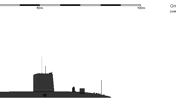 Корабль GB SSN Valiant - чертежи, габариты, рисунки