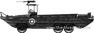 Ship GMC DUKW-353 2.5ton - drawings, dimensions, figures