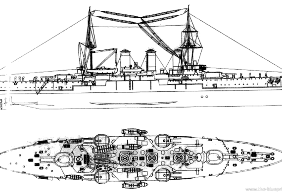 Корабль Georgios Averoff (Armoured Cruiser) - Greece (1909) - чертежи, габариты, рисунки