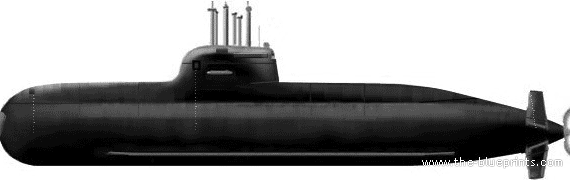 Submarine Germany U31 (2005) - drawings, dimensions, pictures