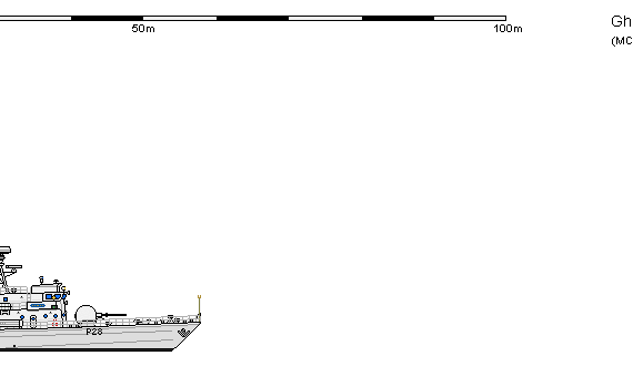 Корабль Gh FAC FPB 57 Achimota - чертежи, габариты, рисунки