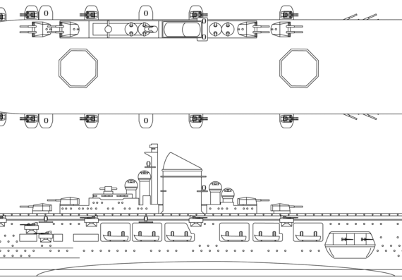 Aircraft carrier Graf Zeppelin (Carrier) (1941) - drawings, dimensions, pictures