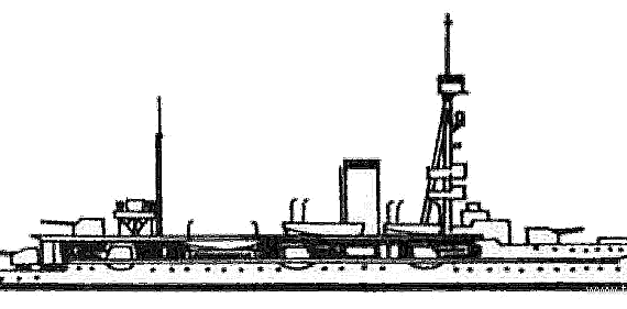 Корабль HDMS Niels Iuel (Coastal Defence Ship) - Denmark (1925) - чертежи, габариты, рисунки