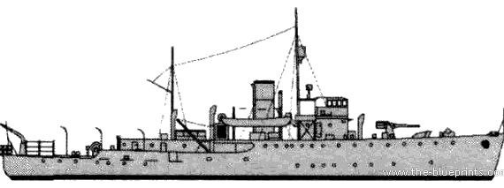 Корабль HMAS Bendigo (Minesweeper) - Australia (1941) - чертежи, габариты, рисунки