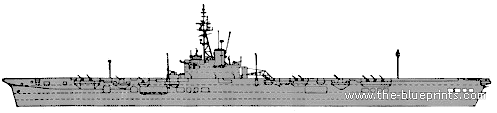 HMAS Sydney (Aircraft Carrier) (1943) - drawings, dimensions, pictures
