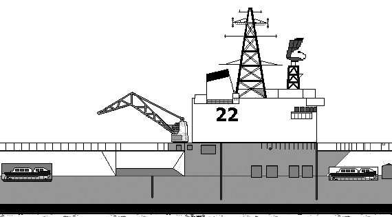 Корабль HMCS Bonaventure - чертежи, габариты, рисунки