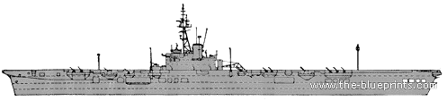 HMCS Bonaventure (Aircraft Carrier) (1943) - drawings, dimensions, pictures