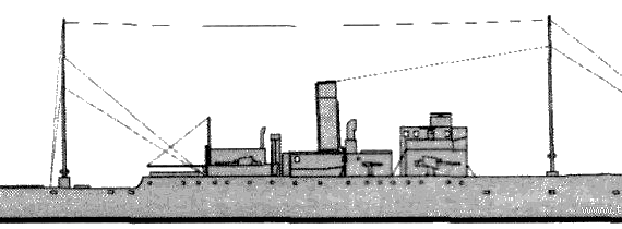 Корабль HMIS Cornwallis (Sloop) - India (1943) - чертежи, габариты, рисунки