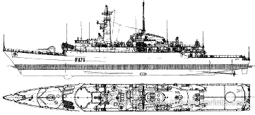 Корабль HMS Active F171 (Frigate) (1976) - чертежи, габариты, рисунки