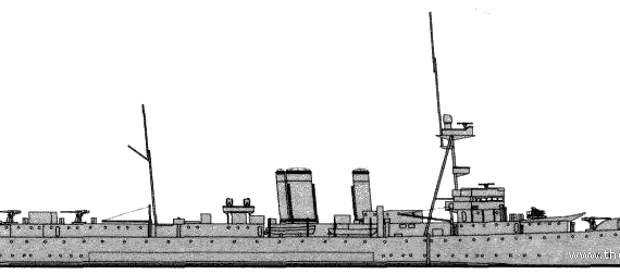 Корабль HMS Adventure (Minelayer) (1940) - чертежи, габариты, рисунки