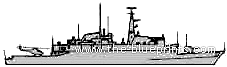 HMS Alacrity ship - drawings, dimensions, figures