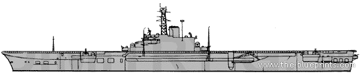 HMS Albion R07 (Aircraft Carrier) (1944) - drawings, dimensions, pictures