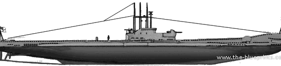 Подводная лодка HMS Amphion (1945) - чертежи, габариты, рисунки