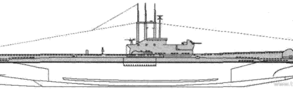 Корабль HMS Amphion (Submarine) (1945) - чертежи, габариты, рисунки