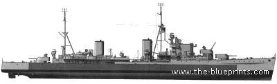 HMS Aretiuza (Cruiser) (1945) - drawings, dimensions, pictures