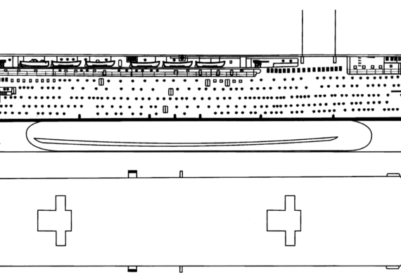 Авианосец HMS Argus 1936 (Aircraft Carrier) - чертежи, габариты, рисунки