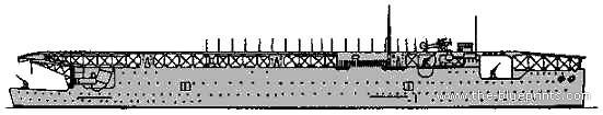 Корабль HMS Argus (Light Aircraft Carrier) (1918) - чертежи, габариты, рисунки