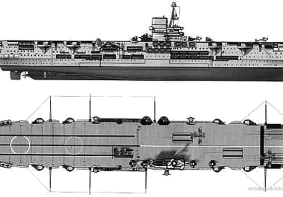Aircraft carrier HMS Ark Royal (1939) - drawings, dimensions, pictures