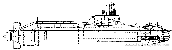Корабль HMS Astute S119 (Submarine) (2008) - чертежи, габариты, рисунки