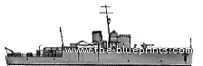 Корабль HMS Bangor (Minesweeper) (1940) - чертежи, габариты, рисунки