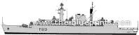 Корабль HMS Battleaxe (Frigate) (1983) - чертежи, габариты, рисунки