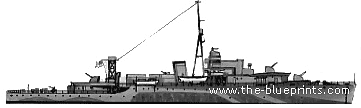 Корабль HMS Black Swan (Sloop) (1943) - чертежи, габариты, рисунки