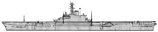 HMS Bulwark R08 (Aircraft Carrier) (1945) - drawings, dimensions, pictures