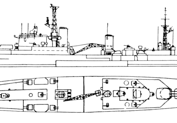Корабль HMS Ceylon (Cruiser) - чертежи, габариты, рисунки