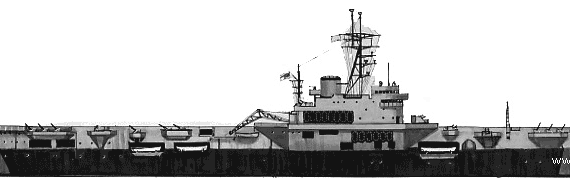 Авианосец HMS Colossus (1945) - чертежи, габариты, рисунки