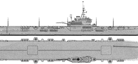 Корабль HMS Colossus (Light Carrier) (1944) - чертежи, габариты, рисунки