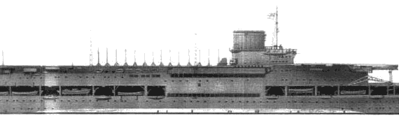 Aircraft carrier HMS Courageous (1939) - drawings, dimensions, pictures