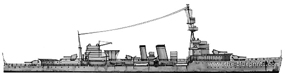 Крейсер HMS Diomede (1940) - чертежи, габариты, рисунки