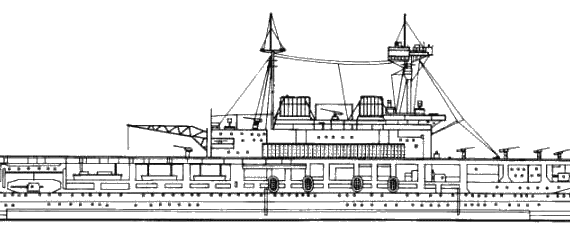 Корабль HMS Eagle (Aircraft Carrier) - чертежи, габариты, рисунки