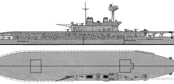Корабль HMS Eagle (Aircraft Carrier) (1939) - чертежи, габариты, рисунки