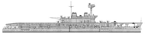 Корабль HMS Eagle (Aircraft Carrier) (1940) - чертежи, габариты, рисунки