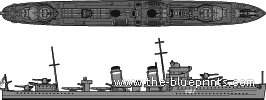 Эсминец HMS Echo (Destroyer) (1941) - чертежи, габариты, рисунки