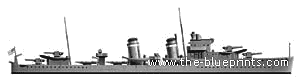 Destroyer HMS Electra (Destroyer) (1941) - drawings, dimensions, pictures