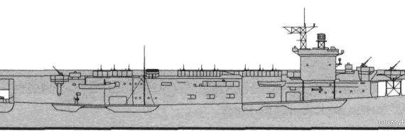 HMS Emperor (Escort Carrier) (1943) - drawings, dimensions, pictures