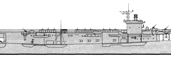 HMS Emperor (ex USS CVE-34 Pybus) (Escort Carrier) (1944) - drawings, dimensions, pictures
