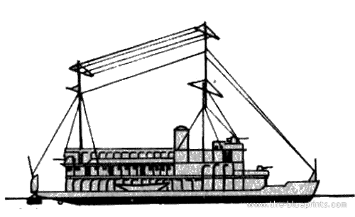 Корабль HMS Falcon (Gunboat) (1935) - чертежи, габариты, рисунки