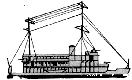 Корабль HMS Falcon (River Gunboat) (1932) - чертежи, габариты, рисунки