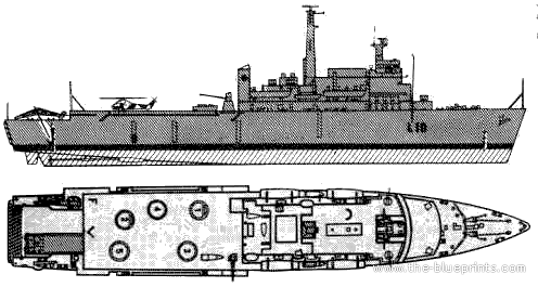 Корабль HMS Fearless L10 2001 (Assault Ship) - чертежи, габариты, рисунки